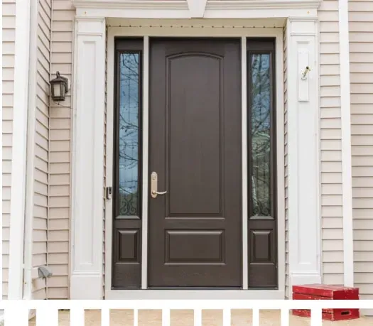 brown entry door