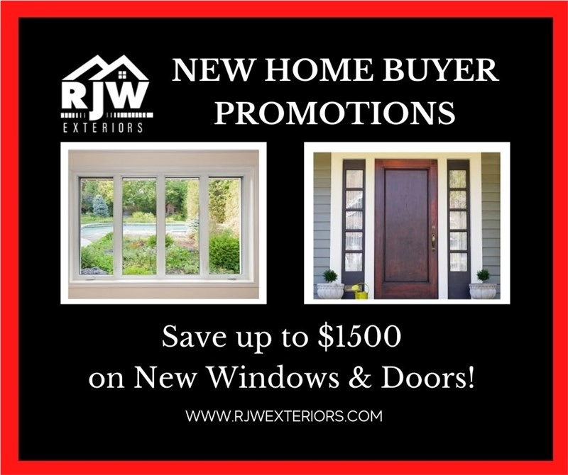 New home buyer promotions save $ 500 on new windows & doors.