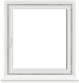 Illustration of a white square frame with a stylized representation of a cursor arrow at the top left corner, suggesting a computer interface or digital concept.
