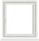 Illustration of a white square frame with a stylized representation of a cursor arrow at the top left corner, suggesting a computer interface or digital concept.
