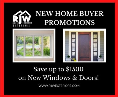New home buyer promotions save $ 500 on new windows & doors.