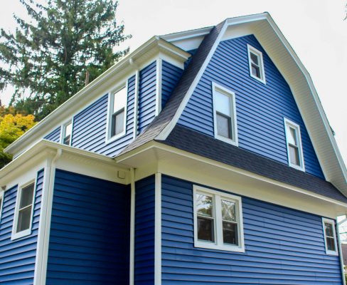 New roof and siding are two exterior home remodeling ideas
