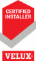 The vellux certified installer logo.