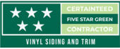 Certified five star green contractor.